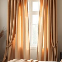 Firany do sypialni: jak wybrać tkaniny, długość i styl dla komfortu i prywatności