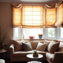 Rolety rzymskie w małym salonie: jak wybrać i zamontować funkcjonalne i stylowe osłony okienne