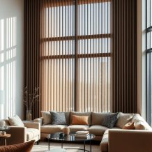 Żaluzje pionowe do salonu — praktyczne aspekty i kryteria wyboru dla wygody i stylu